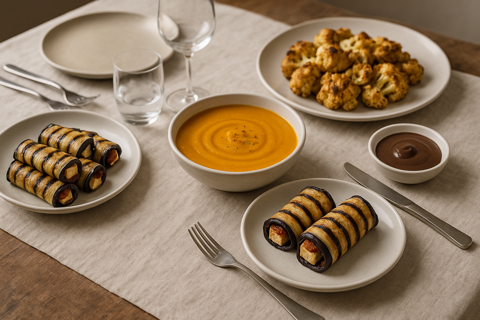 Cena con Panna Cotta al Cioccolato Fondente: menu in 4 portate