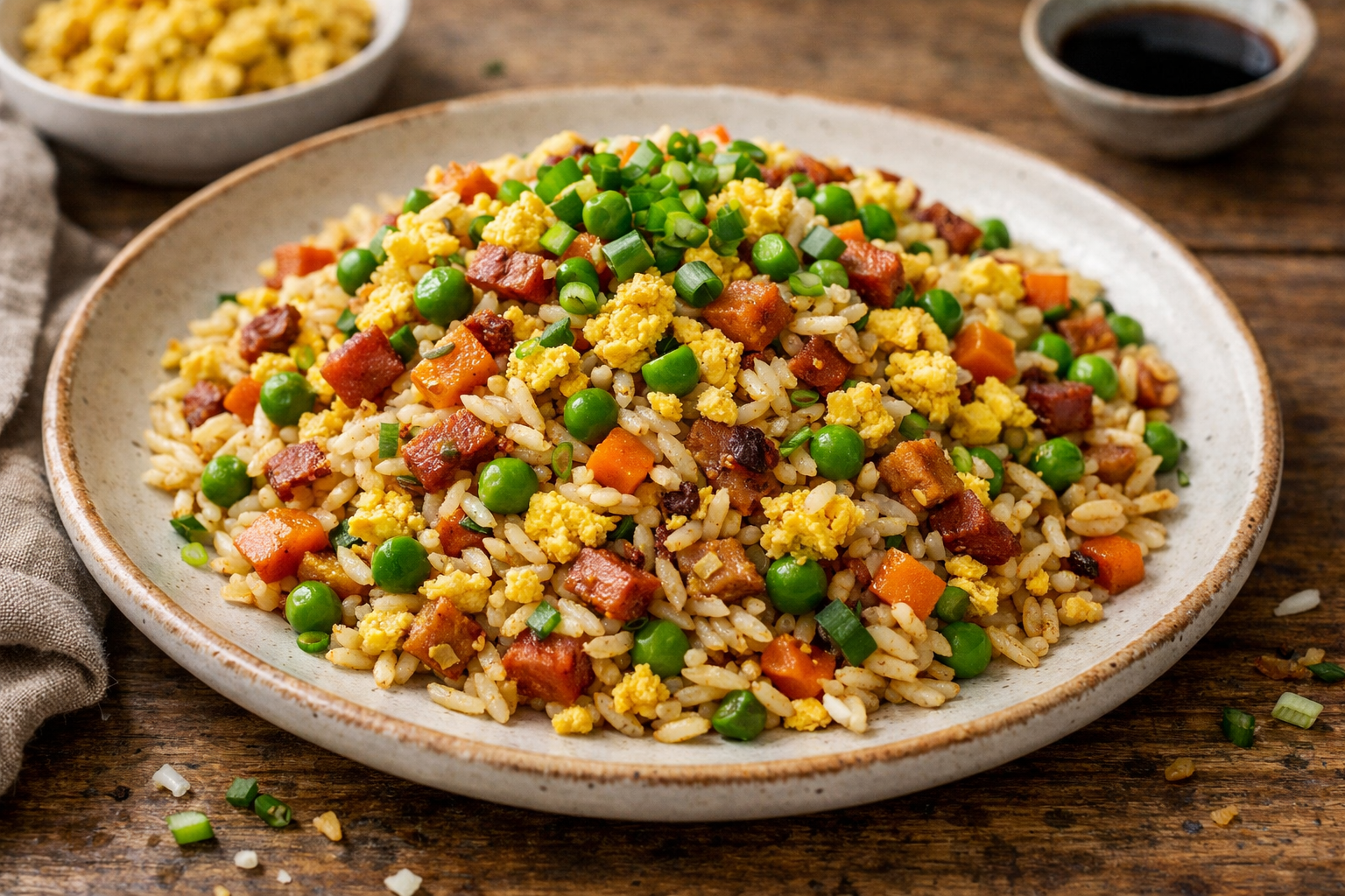 Riso alla cantonese vegano