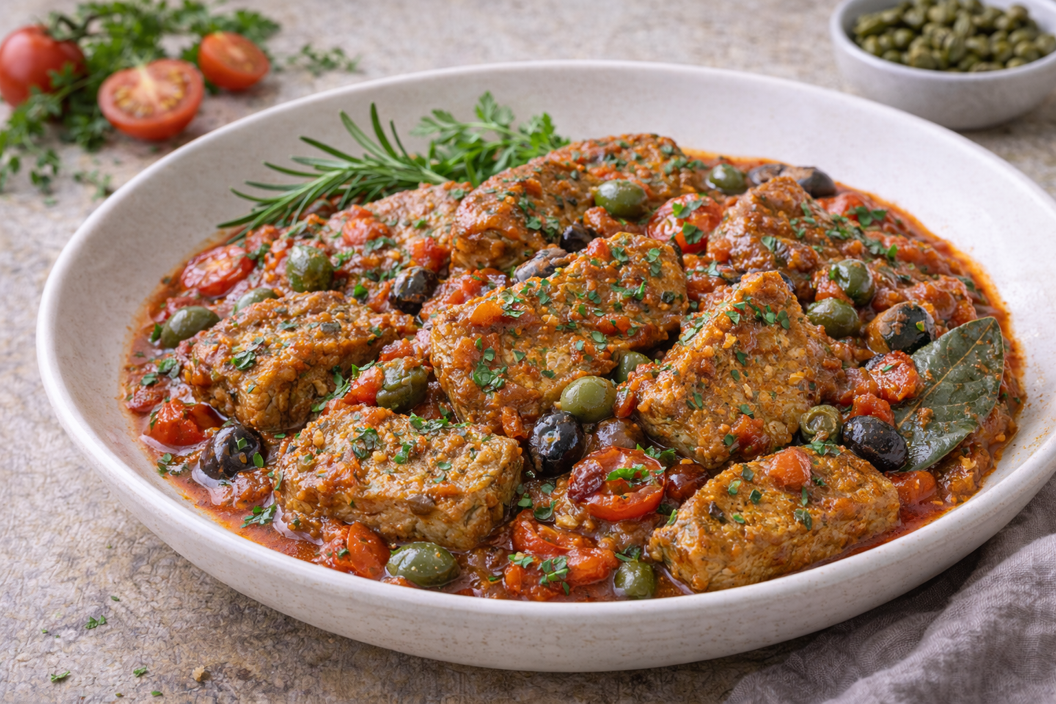 Seitan alla cacciatora